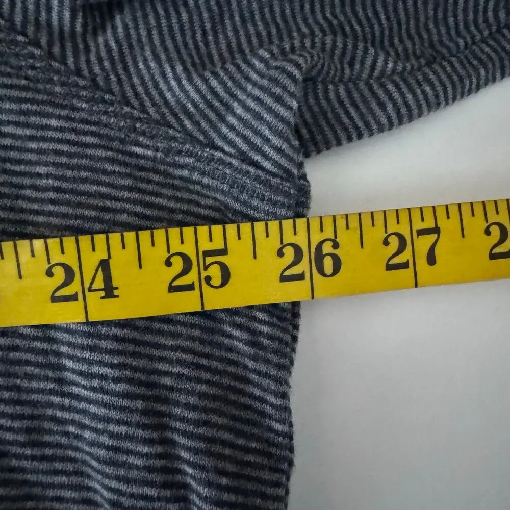 TASSO ELBA Sweatshirt‎ XXL Crew Neck Striped Extremely Soft Elbow Patches Casual
